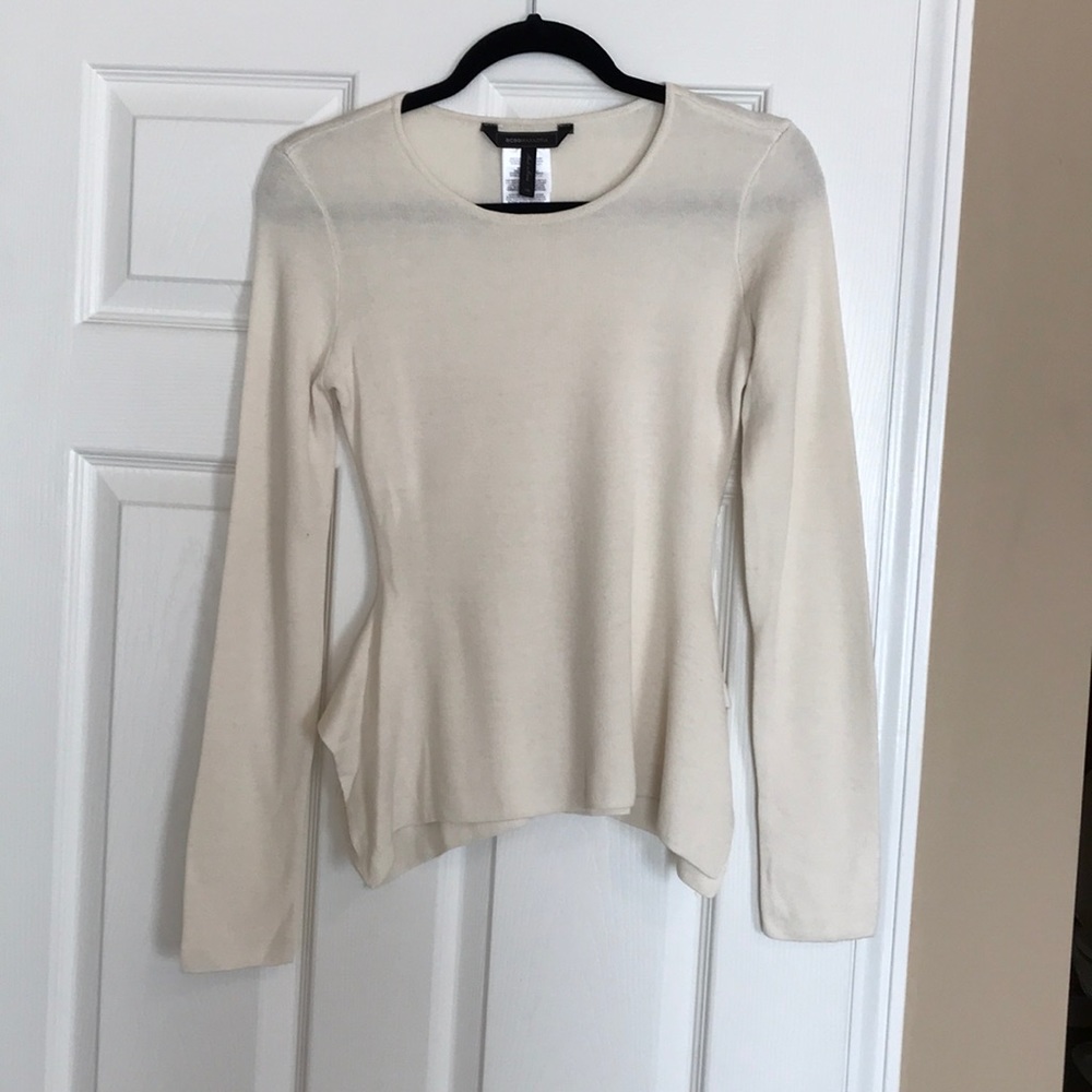 BCBGMaxazria silk/knit top-Size XS
